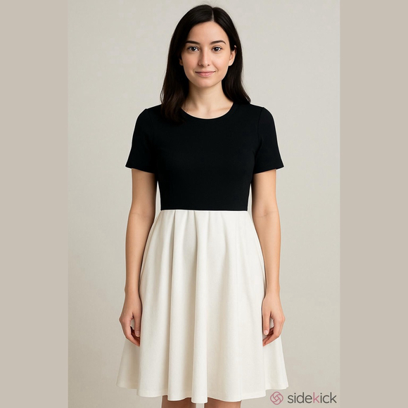 LuLaRoe Dresses & Skirts - NWT Women's LuLaRoe Amelia Black and White Short Sleeve Dress L